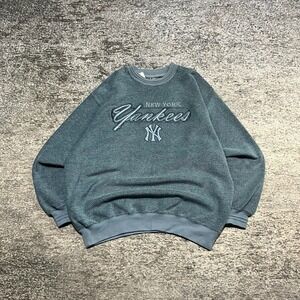 Vintage New York Yankees Lee Sport Crewneck Sweatshirt Mens Large Blue 90s MLB